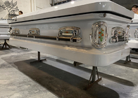Cassa di sepoltura in metallo con una superficie decorativa, durabile e personalizzabile