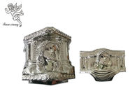 Bara di plastica d'argento Decoratin, parti decorative funeree di un modello di Cristo del cofanetto