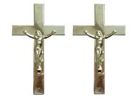 × di plastica 14 cm di dimensione 24 della croce della bara di Gesù di colore d'argento per il cofanetto funereo