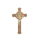 Colore trasversale dell'oro della croce pp di Gesù 3# della bara materiale trasversale del cofanetto