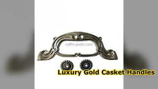 Il cofanetto in oro premium gestisce l'hardware funebre in stile europeo