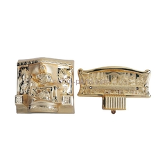 Gold Copper Casket Hardware Plastic Casket Corners Parts 6#