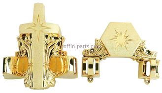 Gold Plastic Material Casket Hardware Corners Model 12