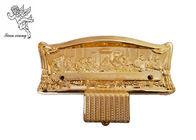 Accessori di plastica del cofanetto dell'oro, fornitori funerei stile americani dei montaggi della bara
