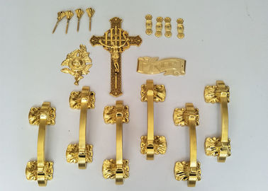 Insieme africano di stile H9002 delle maniglie funeree di plastica della bara su misura nel colore dell'oro