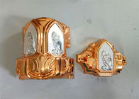 Angoli di plastica religiosi del cofanetto con 80' lungamente colore dell'oro delle barre d'acciaio