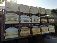 Montaggi funerei stile americani della bara degli accessori di plastica del cofanetto dell'oro