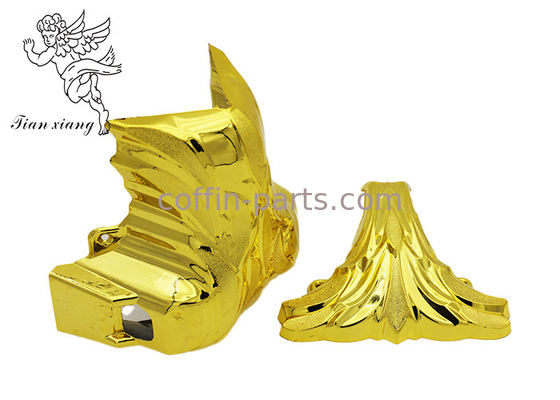 Square Custom Casket Corners For Funeral Interment Ornamentation