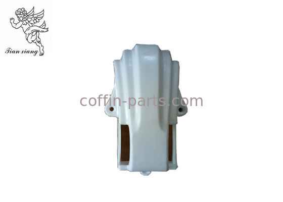 White Coffin Decorative Casket Corners Plastic 60cm X 45cm X 35cmCorner 11#
