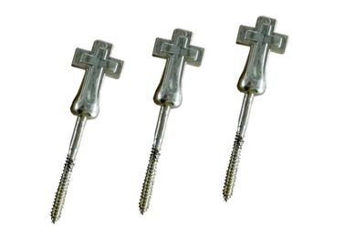 Cross Model Casket Hardware Wholesale Matching Bracket , Screw Coffin Fittings Suppliers