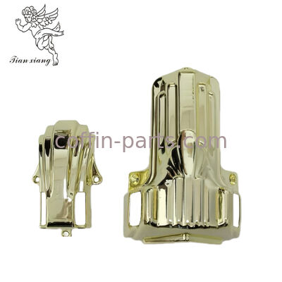 Metal Stainless Steel Casket Customizable Interior For Funeral Swing Handle