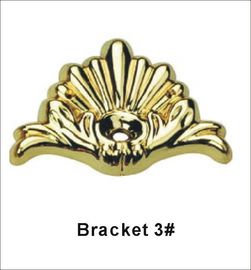 Custom Made Gold Coffin Bracket For Casket Accessories Standard Size
