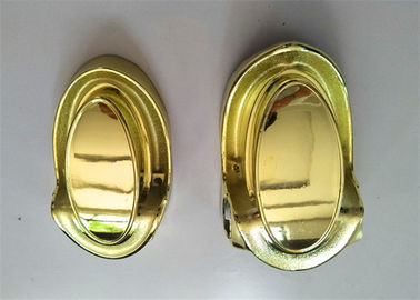 Funeral Casket Coffin Fittings / Casket Corners Gold Color Wear Resistance