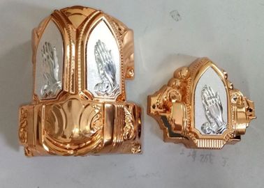 Anti Corrosion Coffin Fittings Corners , Funeral Accessories Suppliers