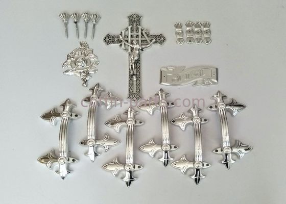 Funeral Decoration Plastic Coffin Handles Sets Gold , Silver And Copper Color