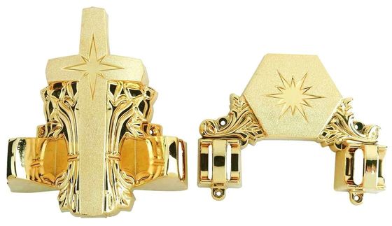 Gold Plastic Material Casket Hardware Corners Model 12