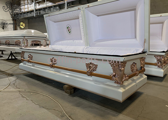 Cassa di cassaforte in acciaio rettangolare per servizi funerari professionali