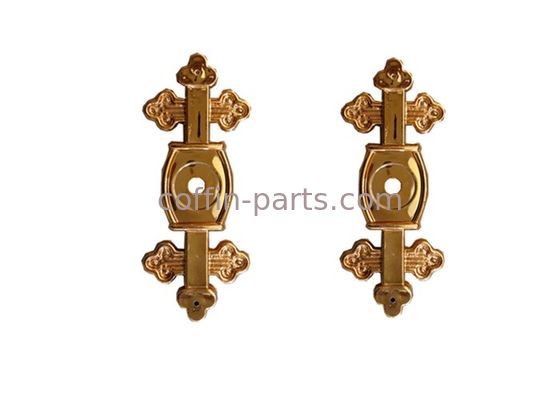 Forma pallida dell'incrocio della decorazione della superficie del sostegno della bara dell'oro per la vite del cofanetto